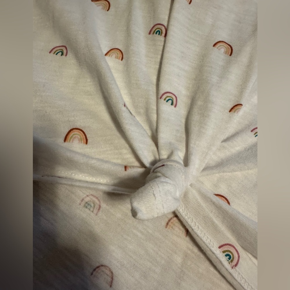 SO Women's white Tank Top with Rainbow Print size XL extra large shirt - Picture 4 of 5